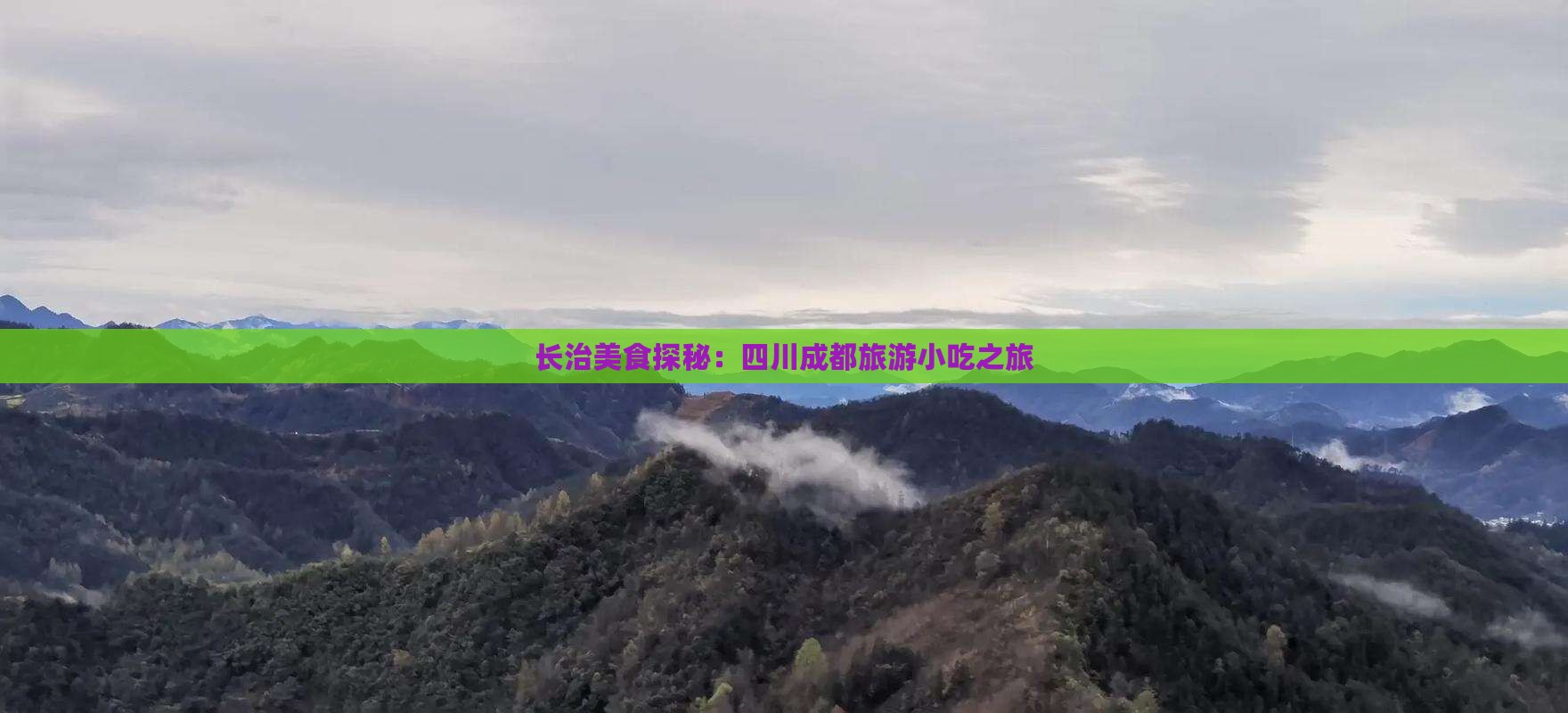 长治美食探秘：四川成都旅游小吃之旅