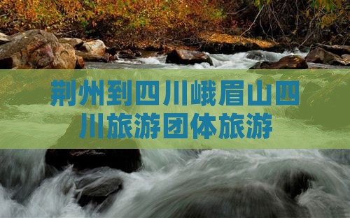 荆州到四川峨眉山团体旅游