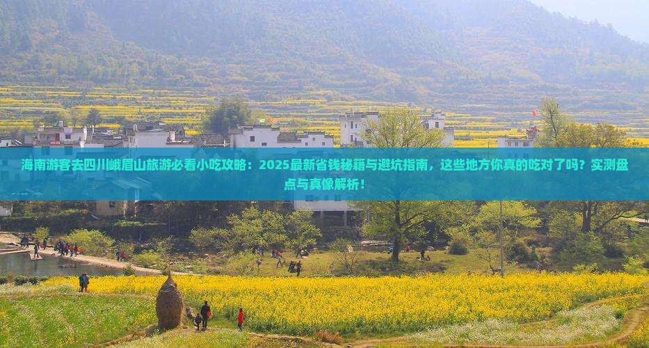 海南去四川峨眉山旅游小吃