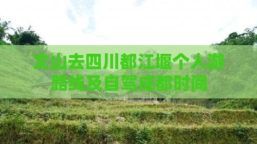 文山去四川都江堰个人游