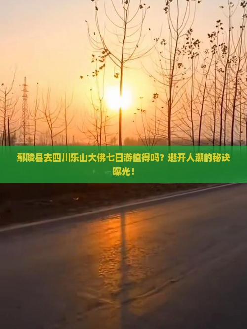 鄢陵县去四川乐山大佛七日游