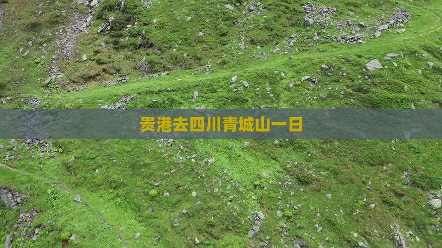贵港去四川青城山一日