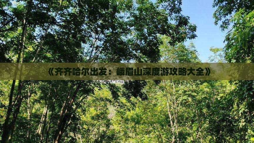 《齐齐哈尔出发：峨眉山深度游攻略大全》