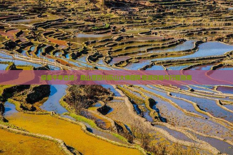 探索千年古迹：眉山至四川乐山大佛团队旅游攻略与行程指南