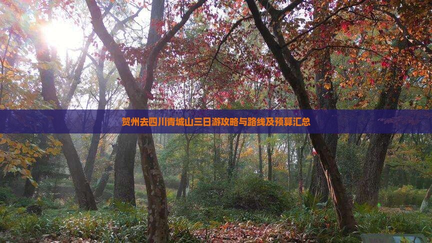贺州去四川青城山三日游攻略与路线及预算汇总