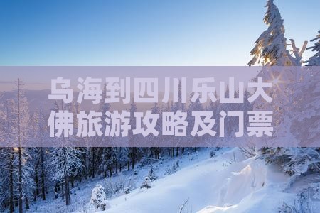 乌海到四川乐山大佛旅游攻略及门票信息