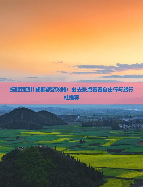 抚顺到四川成都旅游攻略：必去景点看看自由行与旅行社推荐