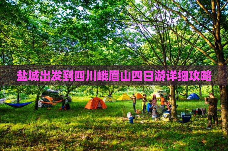 盐城出发到四川峨眉山四日游详细攻略