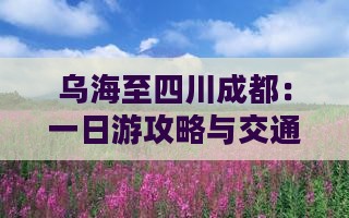 乌海至四川成都：一日游攻略与交通指南