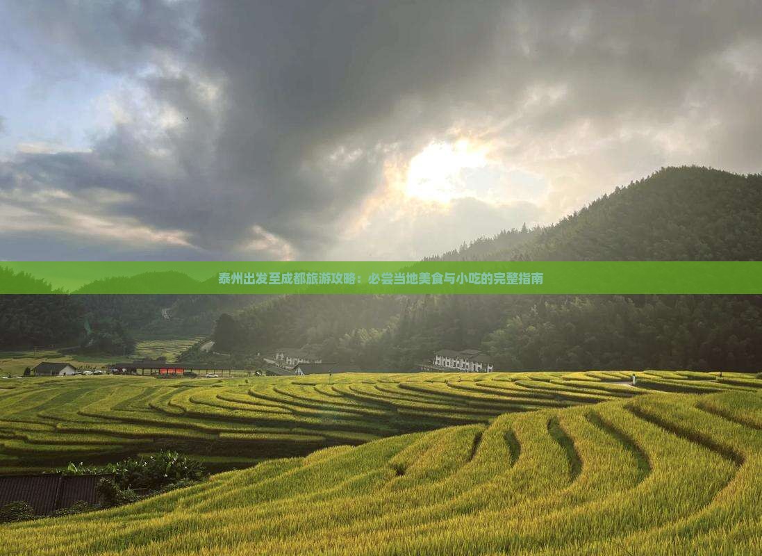 泰州出发至成都旅游攻略：必尝当地美食与小吃的完整指南
