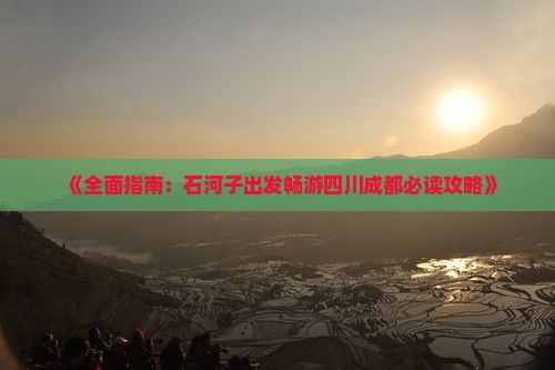 《全面指南：石河子出发畅游四川成都必读攻略》