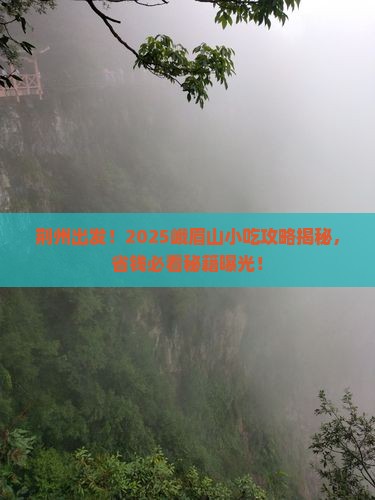 荆州去四川峨眉山旅游小吃