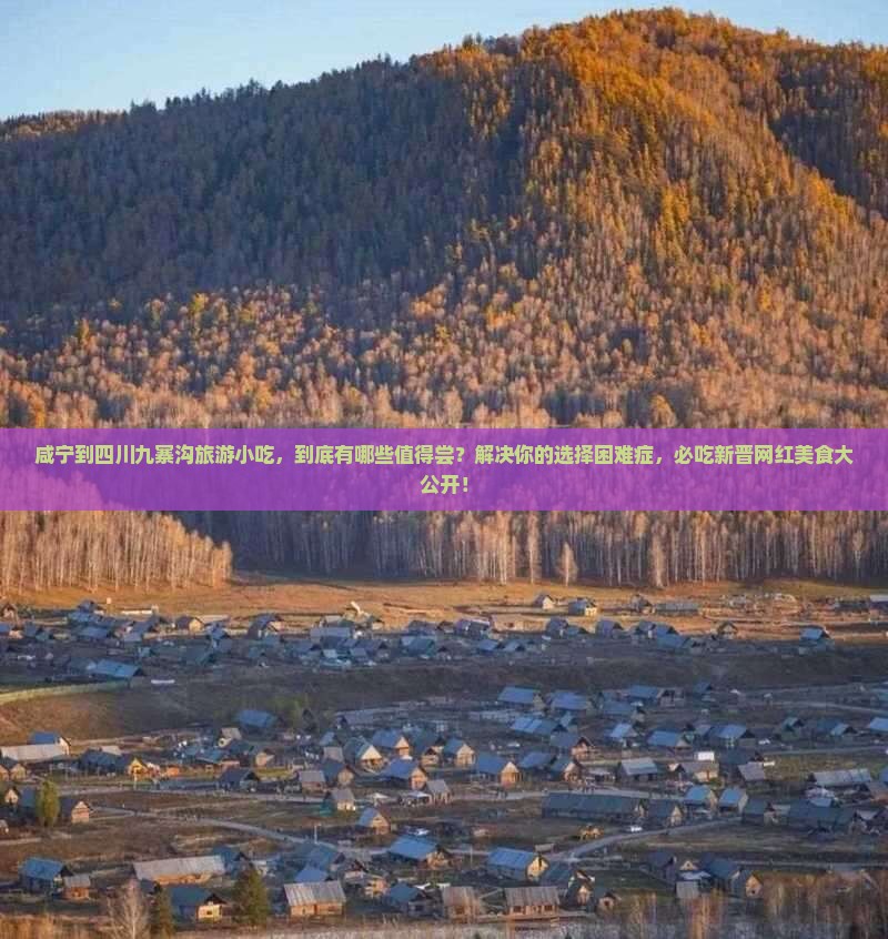 咸宁到四川九寨沟旅游小吃