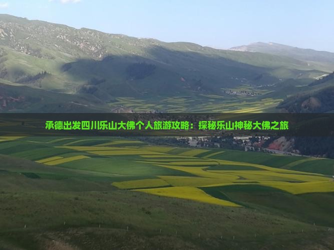 承德出发四川乐山大佛个人旅游攻略：探秘乐山神秘大佛之旅
