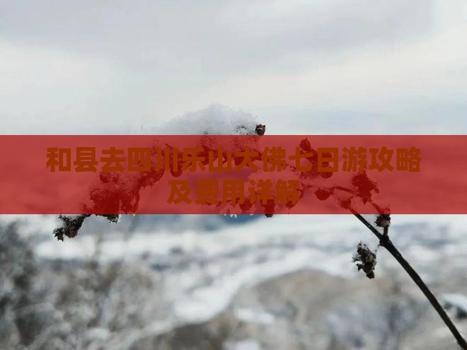 和县去四川乐山大佛七日游攻略及费用详解