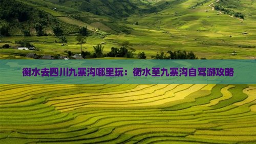 衡水去四川九寨沟哪里玩：衡水至九寨沟自驾游攻略