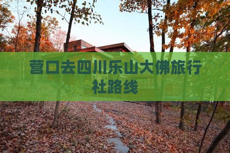 营口去四川乐山大佛旅行社路线