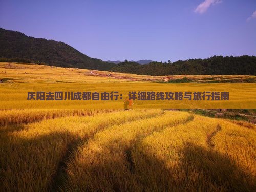 庆阳去四川成都自由行：详细路线攻略与旅行指南