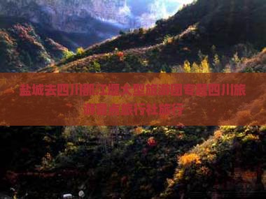 盐城去四川都江堰大型旅游团专题四川旅游景点旅行社旅行