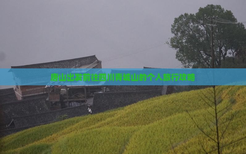 唐山出发前往四川青城山的个人旅行攻略