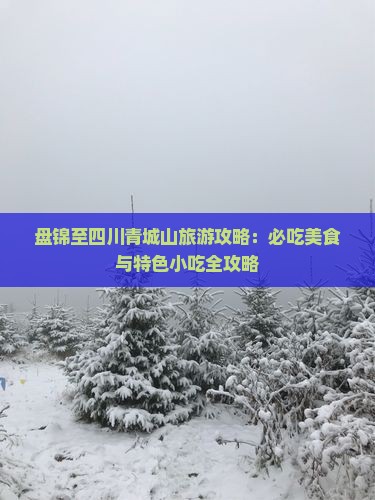 盘锦至四川青城山旅游攻略：必吃美食与特色小吃全攻略