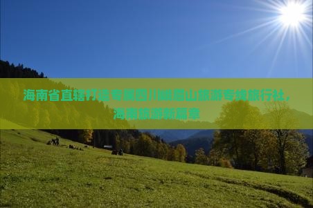 海南省直辖打造专属四川峨眉山旅游专线旅行社，海南旅游新篇章