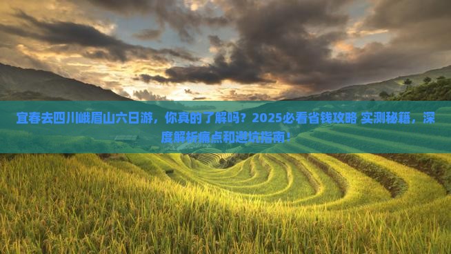 宜春去四川峨眉山六日游
