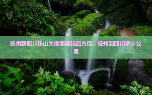 抚州到四川乐山大佛哪里玩