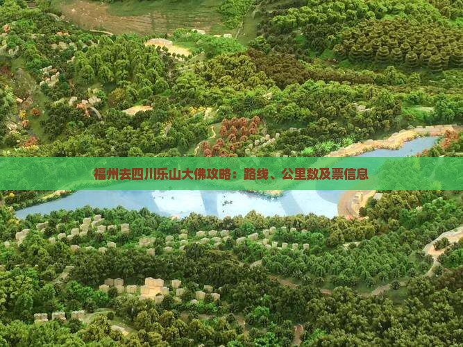 福州去四川乐山大佛攻略