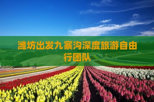 潍坊出发九寨沟深度旅游自由行团队