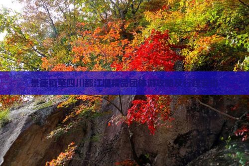 景德镇至四川都江堰精品团体游攻略及行程安排