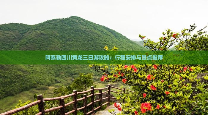 阿泰勒四川黄龙三日游攻略：行程安排与景点推荐
