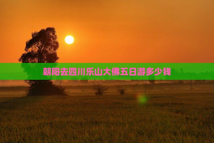 朝阳去四川乐山大佛五日游多少钱
