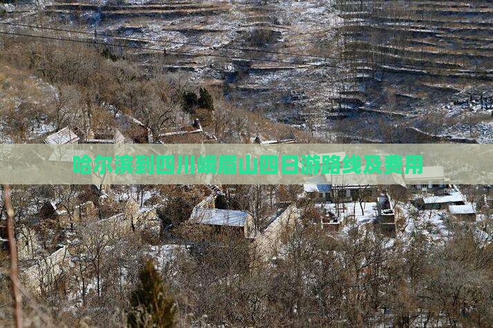 哈尔滨到四川峨眉山四日游路线及费用