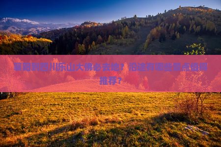 襄阳到四川乐山大佛必去地？沿途有哪些景点值得推荐？