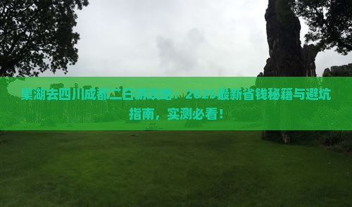 巢湖去四川成都二日游