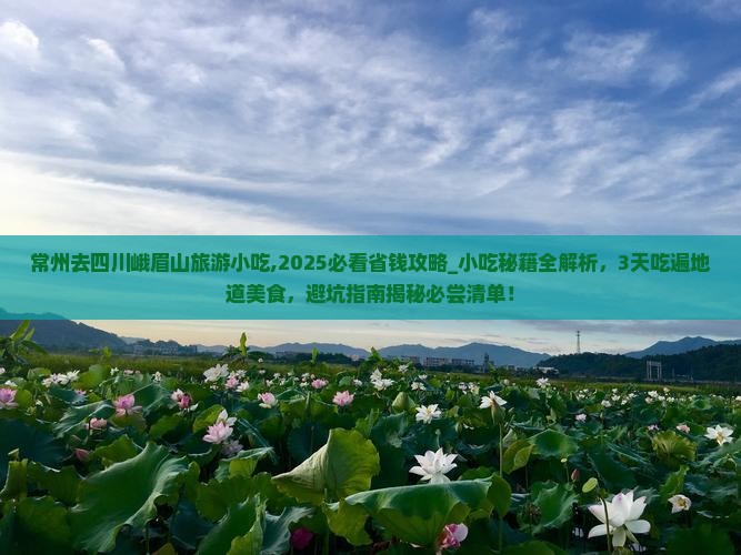 常州去四川峨眉山旅游小吃