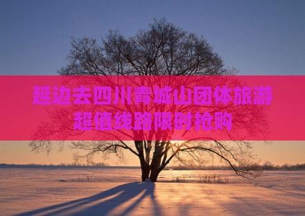 延边去四川青城山团体旅游