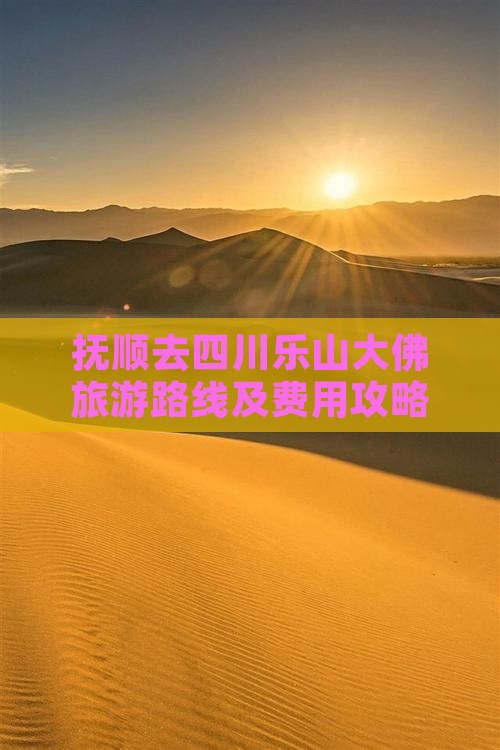 抚顺去四川乐山大佛旅游