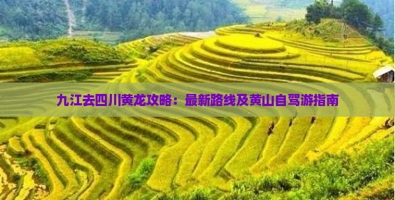 九江去四川黄龙攻略：最新路线及黄山自驾游指南