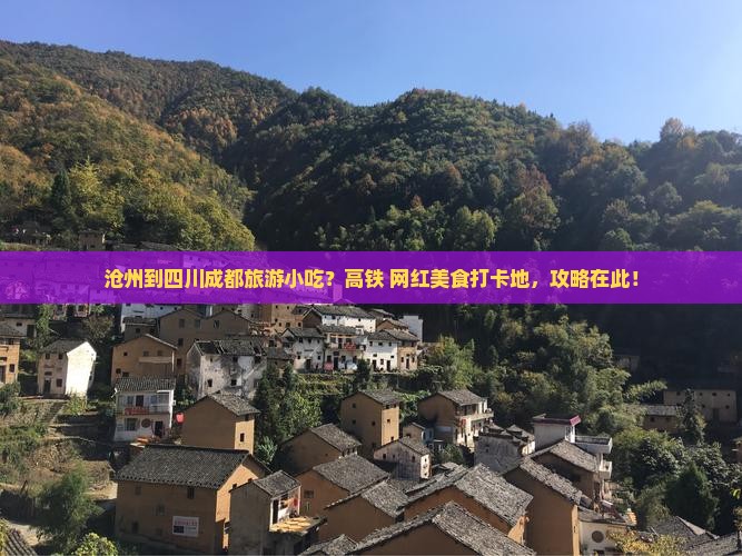 沧州到四川成都旅游小吃？高铁+网红美食打卡地，攻略在此！