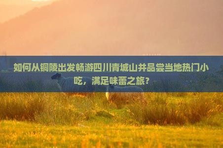 如何从铜陵出发畅游四川青城山并品尝当地热门小吃，满足味蕾之旅？