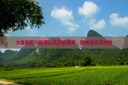 大连到四川峨眉山五日游费用、路线及机票攻略