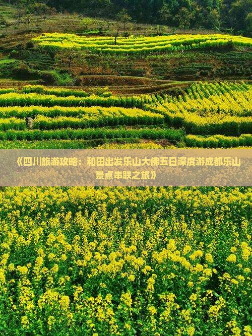 《四川旅游攻略：和田出发乐山大佛五日深度游成都乐山景点串联之旅》