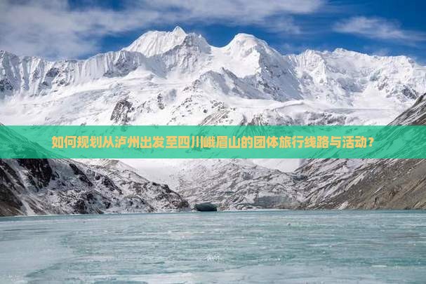 如何规划从泸州出发至四川峨眉山的团体旅行线路与活动？
