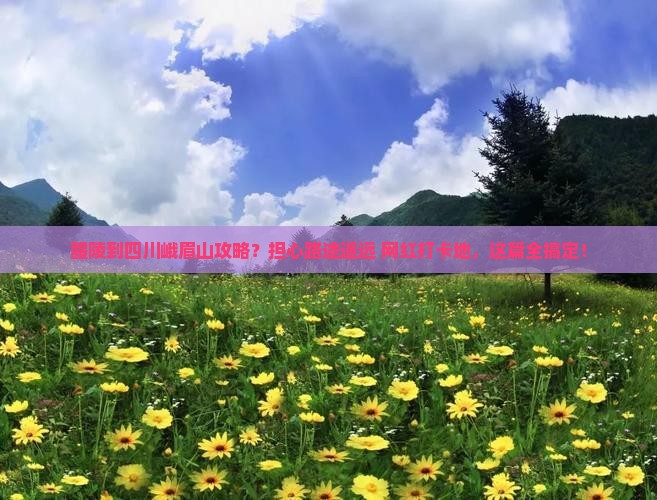 醴陵到四川峨眉山攻略？担心路途遥远+网红打卡地，这篇全搞定！