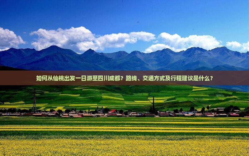 如何从仙桃出发一日游至四川成都？路线、交通方式及行程建议是什么？