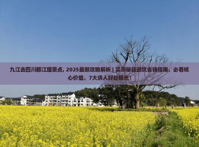 九江去四川都江堰景点