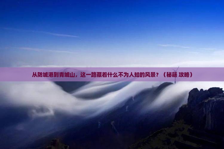 防城港到四川青城山旅游