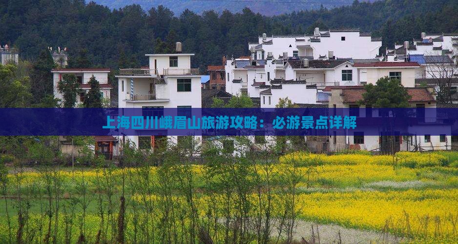 上海去四川峨眉山哪里玩